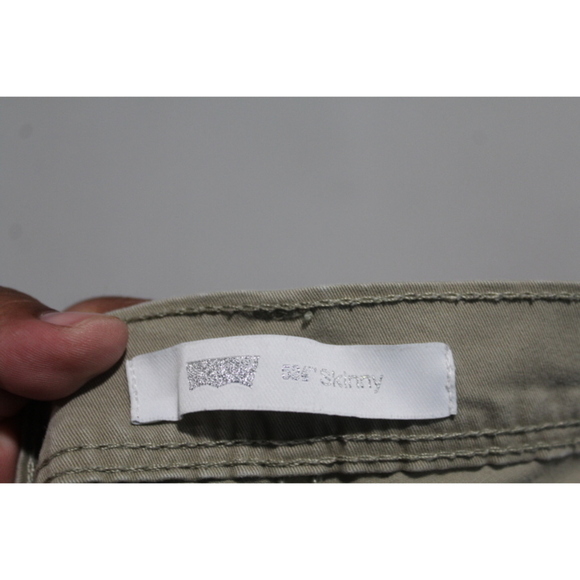 Levi's Women Tan Chino Pants 524 Skinny Casual Size 32 - Picture 2 of 8